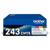 Brother TN243 BK/C/M/Y (svart/cyan/magenta/gul) toner 4-pakk 4 x 1000 sider - kompatibel