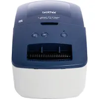 Brother QL-600B etikettskrivare blå