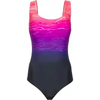 LASCANA Baddräkt mörkblå / lila / rosa / neonrosa
