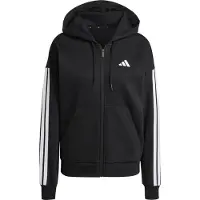 Adidas Essentials 3 Stripes Fleece Sweatshirt Med Dragkedja