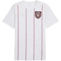 Puma Manchester City Tränings T-Shirt Pre Match - White/Mörk jaspis, storlek Small