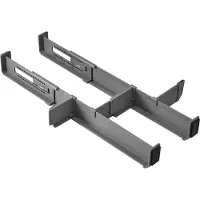 Metaltex lådorganizer Multi-Fit, ABS, grå skådinredare för lådor, bestående av 2 justerbara längdinsatser – 1 st (363228000)