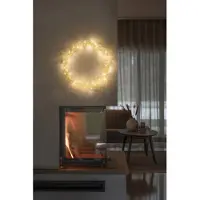 Konstsmide Krans mässing, 40 LED 45 cm