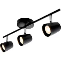 Airam Scandic Spot Taklampa 3xGU10 Svart
