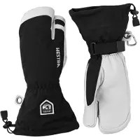 Hestra Army Leather Heli 3 finger Skidhandskar, Svart