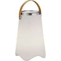 TRIO Leuchten LED-bordslampa Jamaica med Bluetooth-högtalare Jamaica, dimbar, Vitt / opal, Vardagsrum / matsal, Syntetmaterial, Modern