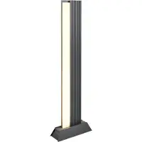 TRIO Lighting LED pollare MARIZA, Svart, Aluminium / grå / zink, Modern, LED-utomhuslampa