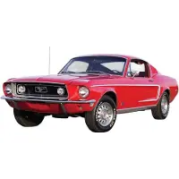 Airfix J6035, Military car model, Monteringssats, Ford Mustang GT 1968, Alla, 6 År, Röd