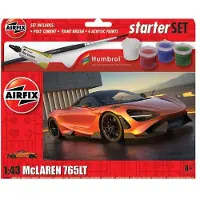 Airfix bil McLaren 765LT byggsats med färger