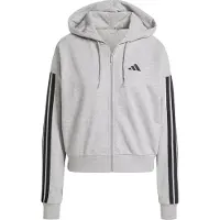 Adidas Essentials 3 Stripes French Terry Sweatshirt Med Dragkedja