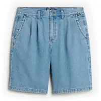 Vans Authentic Chino Loose Pleated Denim Shorts stonewash/blue, 33