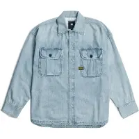 G-Star Pleated 2-Pocket Boxy Shirt - Light blue - Men