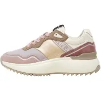 Pepe Jeans för kvinnor. PLS60042 Kimi Glam rosa, beige lädertofflor (36), Karta, Före, Nyckelband, Casual