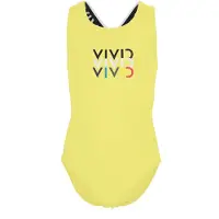 Vivid Baddräkt blå / limone / svart / vit