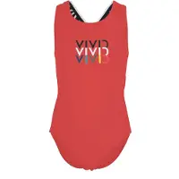 Vivid Baddräkt mörkgrön / röd / svart / vit