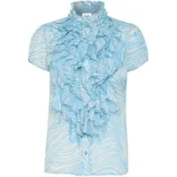 Saint tropez T-shirt 'Lilja' aqua / vit