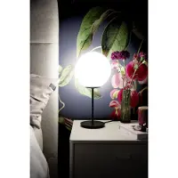 Schöner Wohnen Bordslampa Palais, Vitt / opal, Vardagsrum / matsal, Glas, Modern, Bordslampa