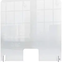 Nobo Genomskinlig Akryl Skyddande Skärm för Kassan med transaktionsfönster 700x850mm, Transparent, Akryl, 700 mm, 850 mm