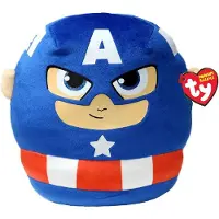 TY Gosedjur - Squish Marvel - 35 cm - Captain America - - One Size - Gosedjur