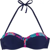 LASCANA Bikiniöverdel marinblå / turkos / mörkblå / mörkrosa