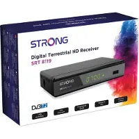 Strong SRT 8119, Terrestrial (marksänd), Full HD, DVB-T2, NTSC, PAL, VHF, 720 x 576,1280 x 720,1920 x 1080, 576i, 576p, 720p, 1080i, 1080p