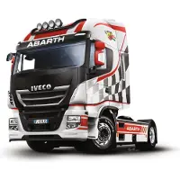 Italeri 3934 Iveco HI-WY E5 Abarth Lastbilsmodell byggsats 1:24