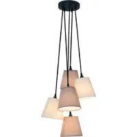 Näve Hänglampa TWIDDLE, dimbar, Creme / bärnsten, Vardagsrum / matsal, Textil / tyger / siden, Skandinavisk, Pendellampa