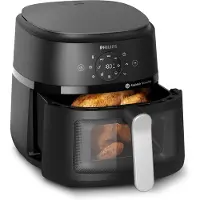 Philips 2000 Series NA231 - Varmluftsfritös - 6.2 liter - 1.7 kW - svart/silver