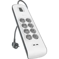 Belkin Bsv804vf2m-v2 2x Usb-grenuttag 8 Uttag