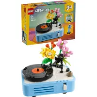 LEGO Record Player with Flowers
