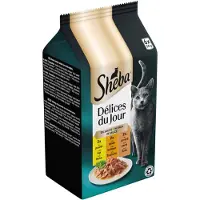 Sheba Délices du Jour med kyckling, kalkon och anka i sås våtfoder katt (påsar 50 g)