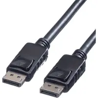 Roline DisplayPort Anslutningskabel DisplayPort-kontakt, DisplayPort-kontakt 7.50 m Svart 11.04.5604 Skärmad DisplayPort-kabel