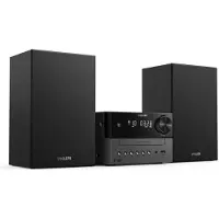 Philips TAM3505/12, mikrosystem för hemljud, svart, grå, 18 W, 7,62 cm, DAB, DAB+, FM, analog och digital
