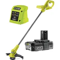 Ryobi 18V RY18LT23A-120 ONE+ Ø 23cm trimmer/kantklippare - 1 batteri och 1 laddare ingår