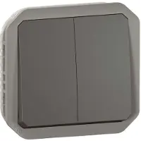 Legrand Insats Strömställare dubbel Plexo Flerfärgad 069805L 1 st