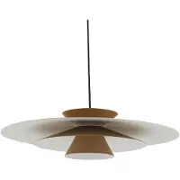 LUCANDE Pendellampa Livie , dimbar, Creme / bärnsten, Vardagsrum / matsal, Modern