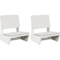 vidaXL Utomhusstolar set om 2 vit 60x64x70,5 cm massiv furu, trädgårdsstol, utemöbel, stol 859313
