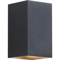 QAZQA Modern pistolgrå vägglampa fyrkantig 2-ljus GU10 50mm - Sandy