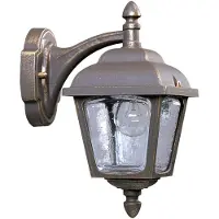 ALBERT LEUCHTEN Vägglampa utomhus AWL, Svart, Aluminium / grå / zink, Lantlig / rustik, Utomhusvägglampa
