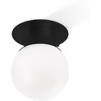 DECOR WALTHER Taklampa Globe 20, dimbar, Svart, Sovrum, Mässing, Modern, Taklampa