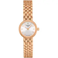 Tissot Söt Serie Kvartsverk Vattentät Liten Urtavla Elegant Klocka Damklockor Silver T058.009.33.031.01 Regular Watch Box,Rose Gold Strap beige