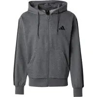 Adidas Essentials 3 Stripes Fleece Sweatshirt Med Dragkedja