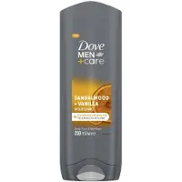 Dove Men+Care Sandalwood + Vanilla Nourishing Body, Face & Hair Wash - 250 ml