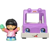 Fisher-Price Little People Återvinningslastbil, gå-bil med figur och leksak för barn 1-5 år