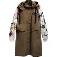 Desigual Övergångsparkas ljusgrå / khaki / blandade färger