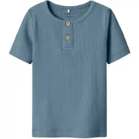 Name it T-shirt - Rib - Noos - NmmKab - Spring Sjön - - 3 år (98) - T-shirt