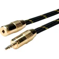 Roline 11.09.4755 Teleplugg Audio Anslutningskabel [1x Teleplugg 3.5 mm - 1x Telejack 3.5 mm] 5.00 m Flerfärgad Skärmad