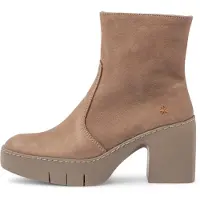 Art för kvinnor. 116561220003_020 Ankelstövlar i läder 1656 taupe (39), Hud, 3 till 5 cm, Zip, Casual