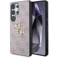 GUESS Samsung Galaxy S25 Ultra 4G Big Metal Logo Hybrid Skal - Rosa