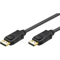 Connection DisplayPort kabel, 3m, 4K Ultra HD 2160p (60 Hz), 1.2, guld 3 m